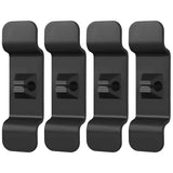 4-Piece: Cord Organizers Self-Adhesive Appliances Cord Holder Black Everything Else - Tophatter Daily Deals