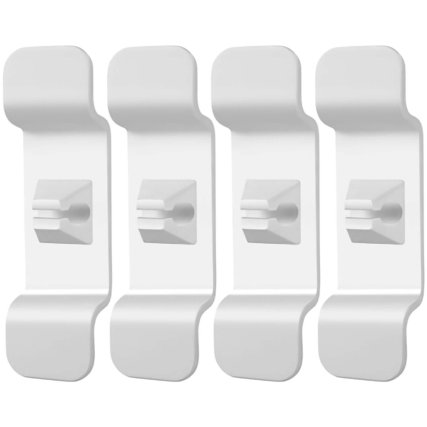 4-Piece: Cord Organizers Self-Adhesive Appliances Cord Holder White Everything Else - Tophatter Daily Deals