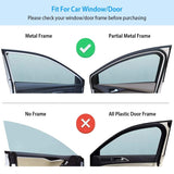 4-Piece: Front Rear Car Window Magnet Covers Automotive - Tophatter Daily Deals