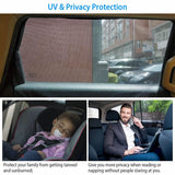 4-Piece: Front Rear Car Window Magnet Covers Automotive - Tophatter Daily Deals