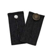 4-Piece: Jeans Elastic Waistband Button Extender Belt Black Belts & Ties - Tophatter Daily Deals