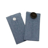 4-Piece: Jeans Elastic Waistband Button Extender Belt Light Blue Belts & Ties - Tophatter Daily Deals