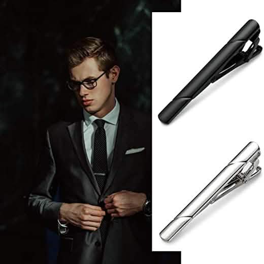 4-Piece: Men's Tie Clips Belts & Ties - Tophatter Daily Deals