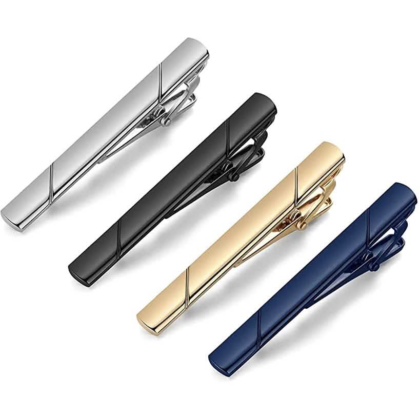 4-Piece: Men's Tie Clips Belts & Ties - Tophatter Daily Deals