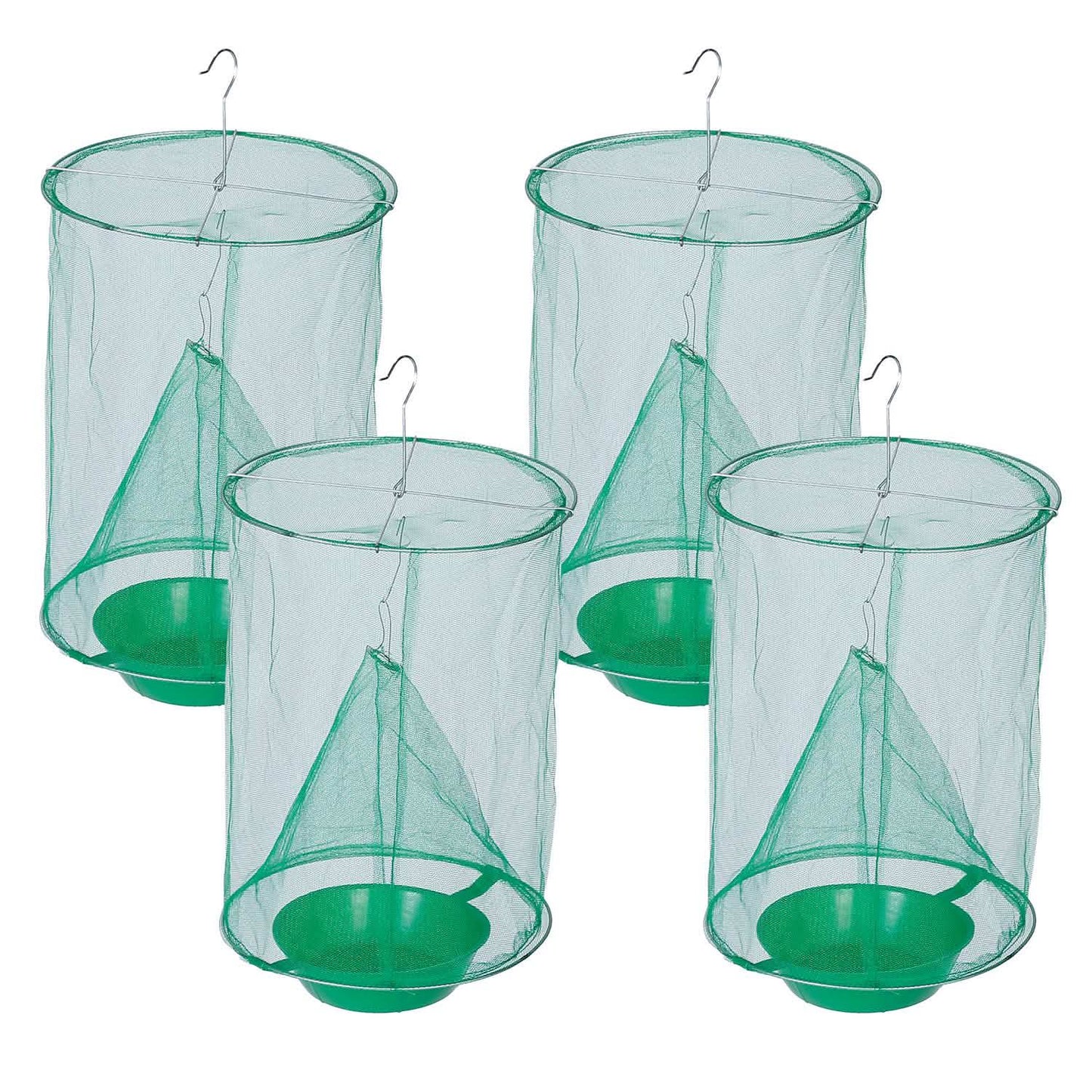 4-Piece: Ranch Fly Trap with Bait Set Pest Control - Tophatter Daily Deals