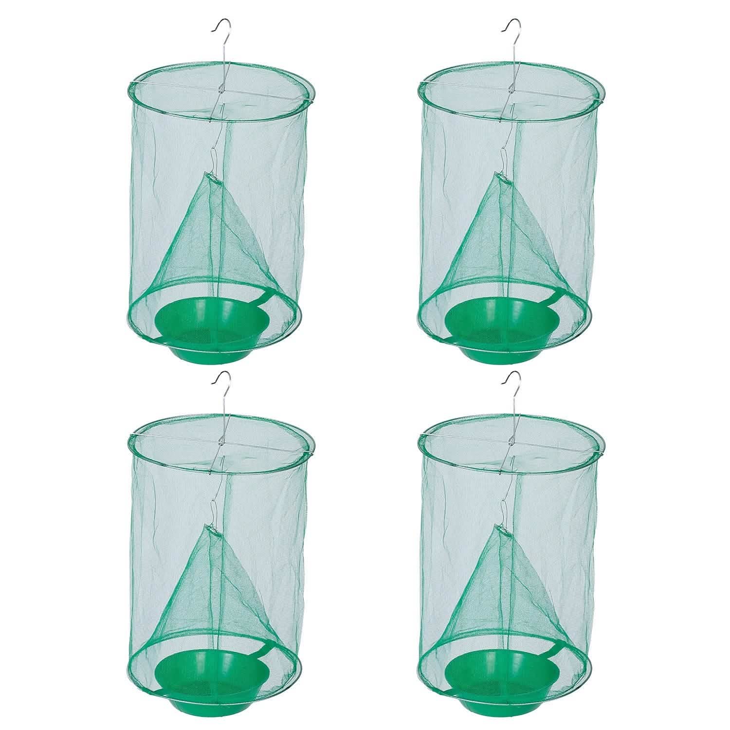 4-Piece: Ranch Fly Trap with Bait Set Pest Control - Tophatter Daily Deals