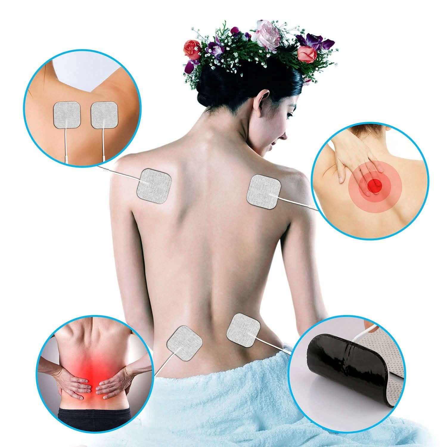 4-Piece: Reusable Self-Adhesive Replacement Electrode Pads Health & Wellness - Tophatter Daily Deals