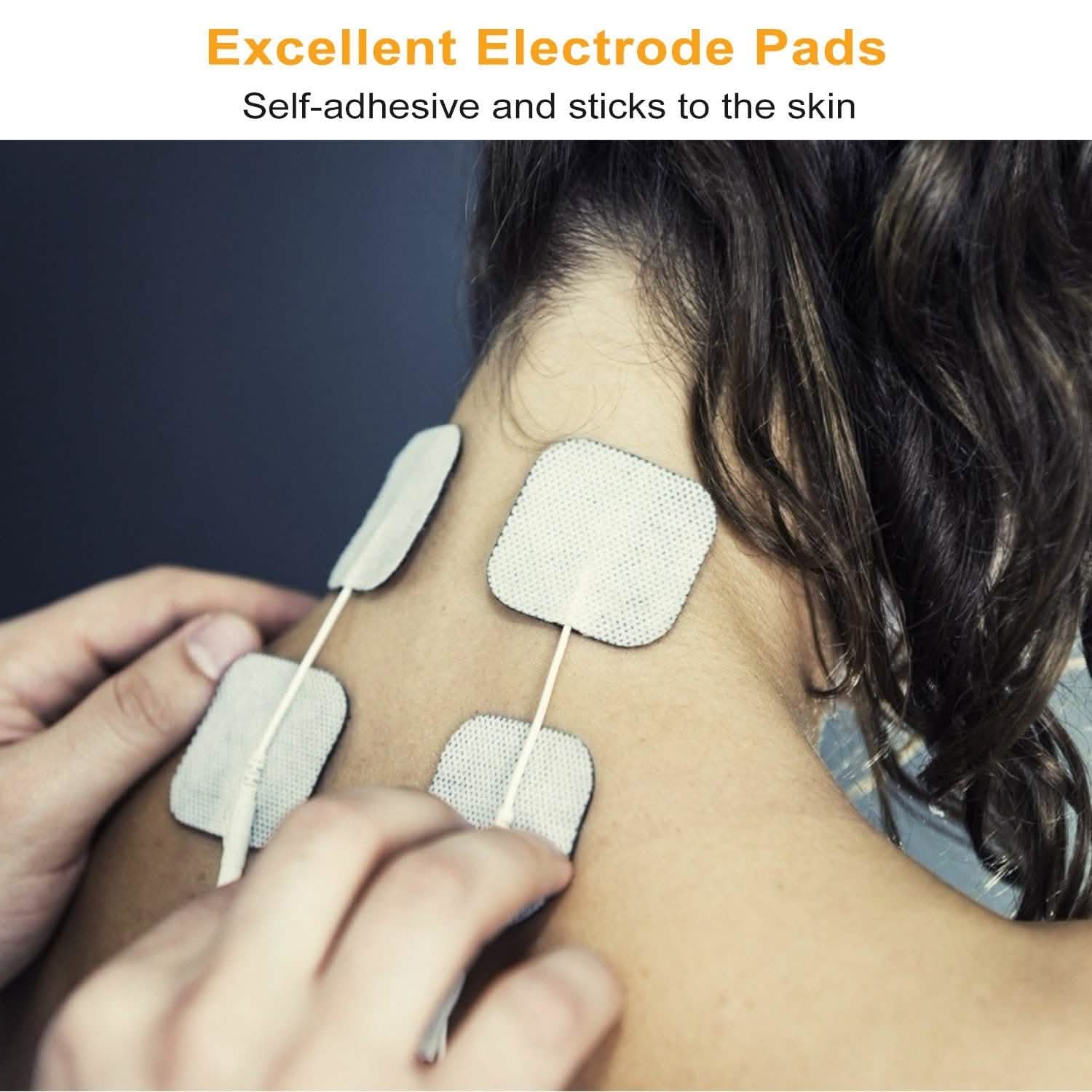 4-Piece: Reusable Self-Adhesive Replacement Electrode Pads Health & Wellness - Tophatter Daily Deals