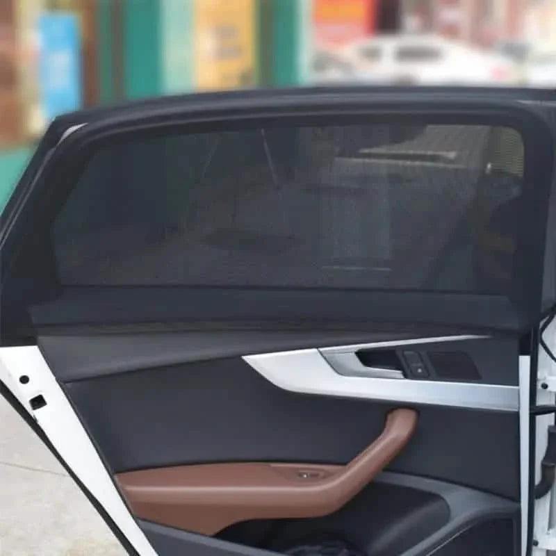 4-Piece Set: Car Window Shades For Front And Back Window Automotive - Tophatter Daily Deals