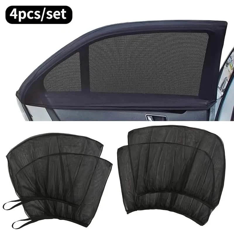 4-Piece Set: Car Window Shades For Front And Back Window Automotive - Tophatter Daily Deals