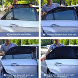 4-Piece Set: Car Window Shades For Front And Back Window Automotive - Tophatter Daily Deals