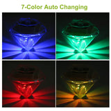 4-Piece: Solar Diamond LED Light Pathway Stake Decorative Lamp String & Fairy Lights - Tophatter Daily Deals