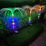 4-Piece: Solar Powered Jellyfish Lights Outdoor Lighting - Tophatter Daily Deals