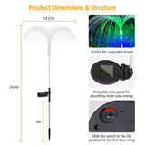 4-Piece: Solar Powered Jellyfish Lights Outdoor Lighting - Tophatter Daily Deals