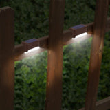 4-Piece: Solar Powered LED Step Lights Outdoor Lighting - Tophatter Daily Deals