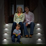 4-Piece: Solar Powered LED Step Lights Solar Outdoor Lights - Tophatter Daily Deals