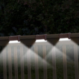 4-Piece: Solar Powered LED Step Lights Outdoor Lighting - Tophatter Daily Deals