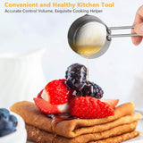 4-Piece: Stainless Steel Measuring Cups Stackable Kitchen Spoons Set Kitchen Tools & Gadgets - Tophatter Daily Deals