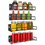 4-Piece: Strong Magnetic Spice Rack Organizer Kitchen Storage - Tophatter Daily Deals