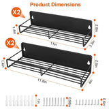 4-Piece: Strong Magnetic Spice Rack Organizer Kitchen Storage - Tophatter Daily Deals