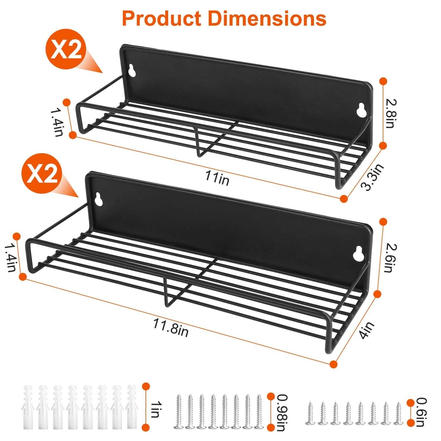4-Piece: Strong Magnetic Spice Rack Organizer Kitchen Storage - Tophatter Daily Deals