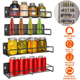 4-Piece: Strong Magnetic Spice Rack Organizer Kitchen Storage - Tophatter Daily Deals