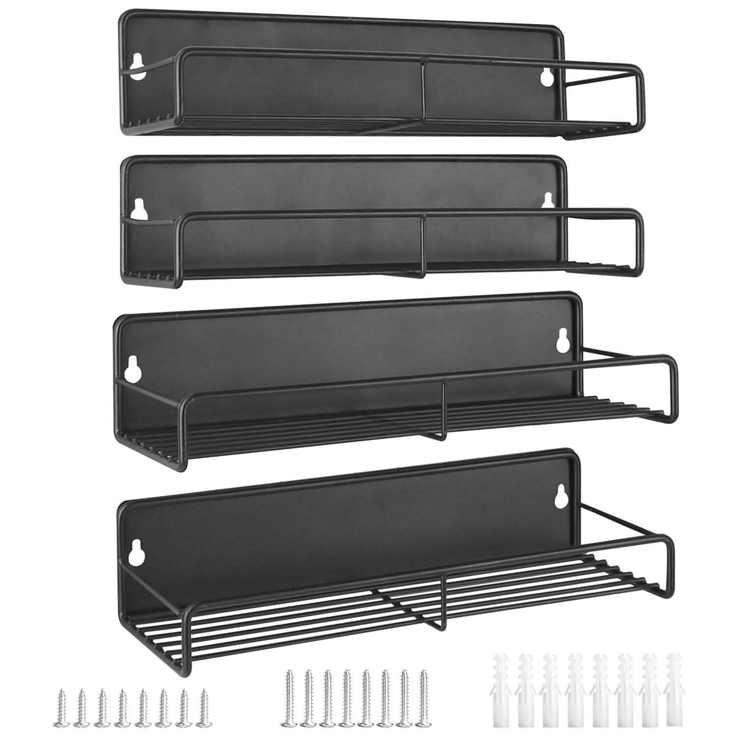 4-Piece: Strong Magnetic Spice Rack Organizer Kitchen Storage - Tophatter Daily Deals