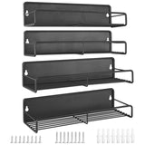 4-Piece: Strong Magnetic Spice Rack Organizer Kitchen Storage - Tophatter Daily Deals