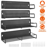 4-Piece: Strong Magnetic Spice Rack Organizer Kitchen Storage - Tophatter Daily Deals