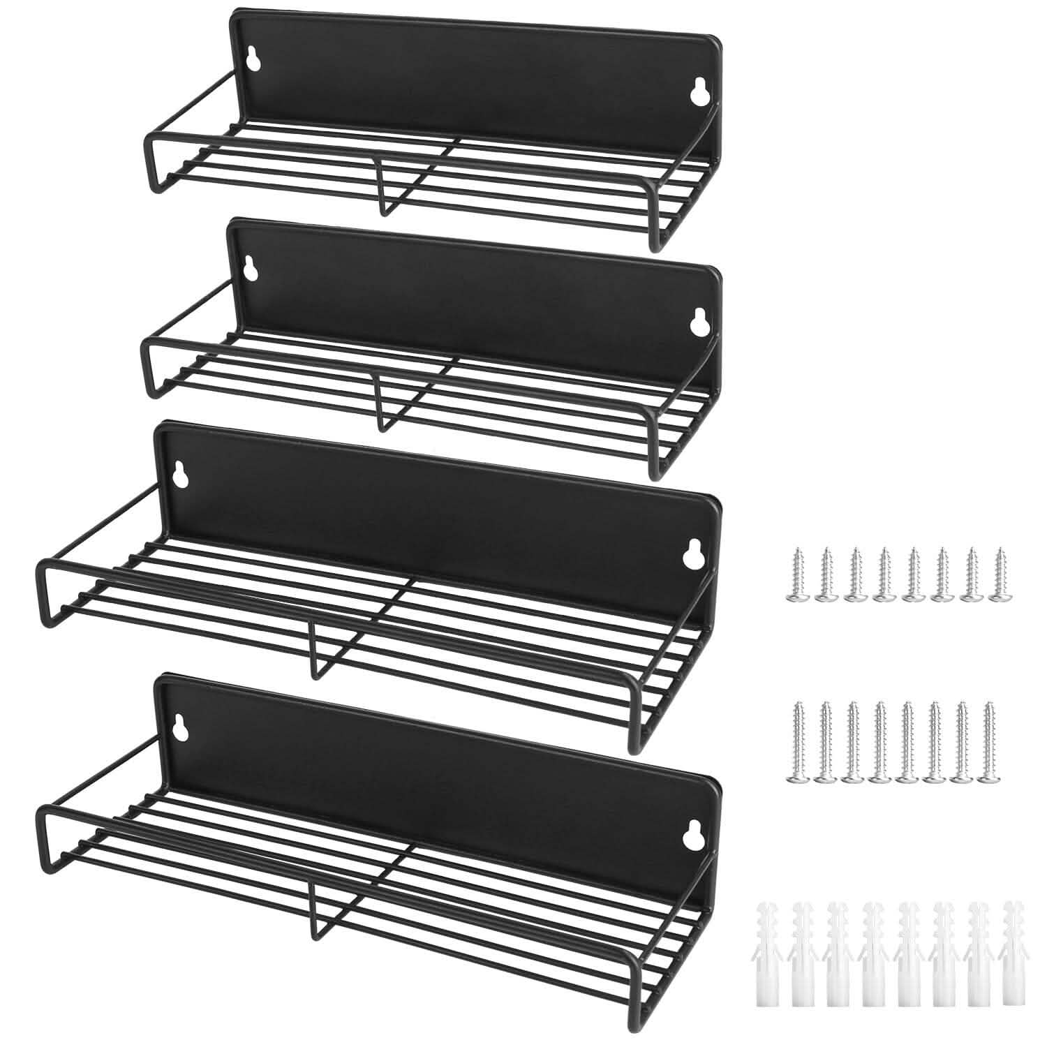 4-Piece: Strong Magnetic Spice Rack Organizer Kitchen Storage - Tophatter Daily Deals