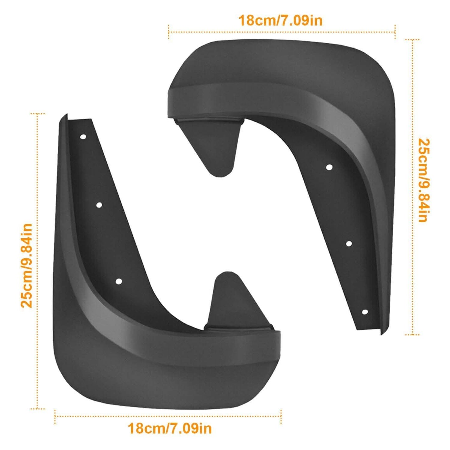 4-Piece: Universal Fit Car Mudguard Flaps Automotive - Tophatter Daily Deals