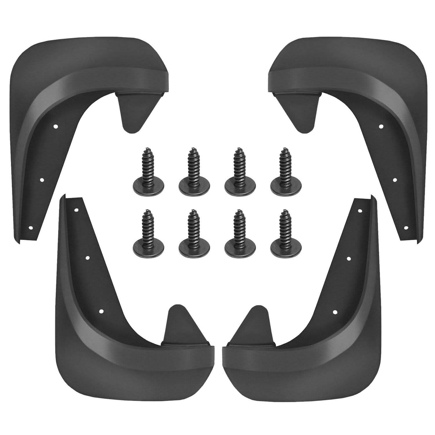 4-Piece: Universal Fit Car Mudguard Flaps Automotive - Tophatter Daily Deals