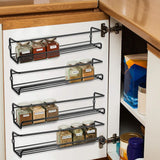 4-Piece: Wall Mount Spice Racks Kitchen Storage - Tophatter Daily Deals