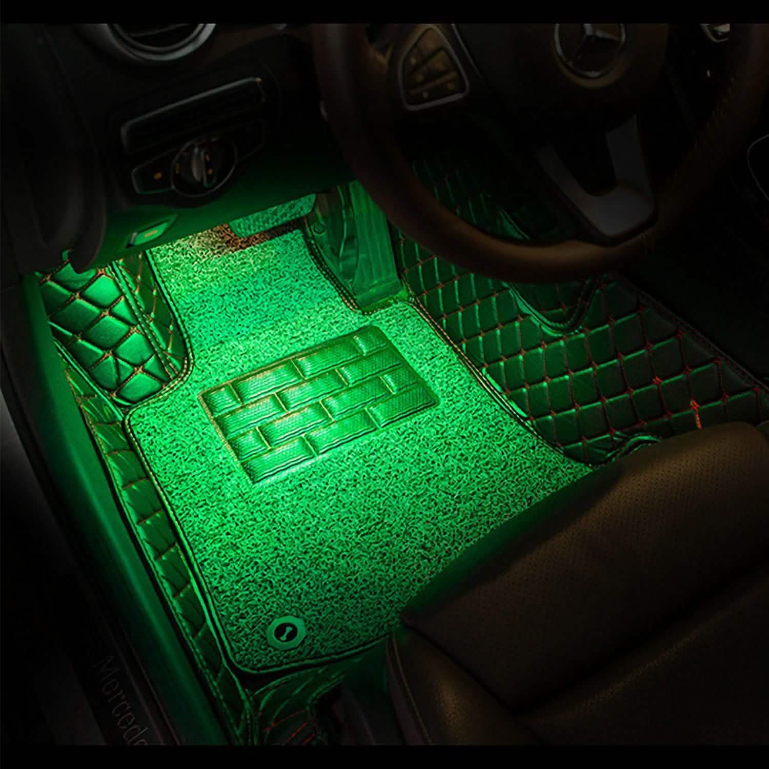 4-Pieces: 36 LEDs 12V Car Atmosphere Light Strip Automotive - Tophatter Daily Deals