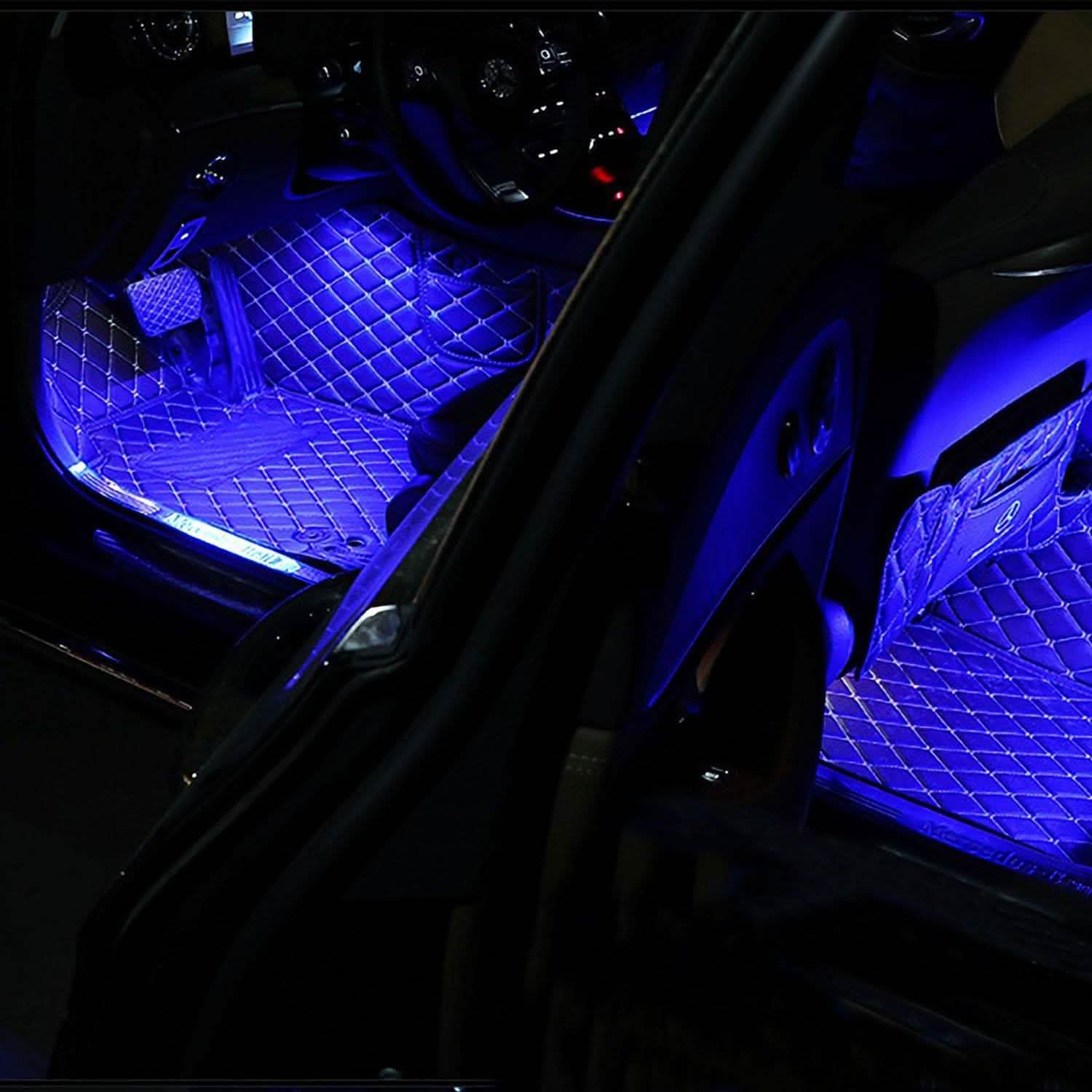 4-Pieces: 36 LEDs 12V Car Atmosphere Light Strip Automotive - Tophatter Daily Deals