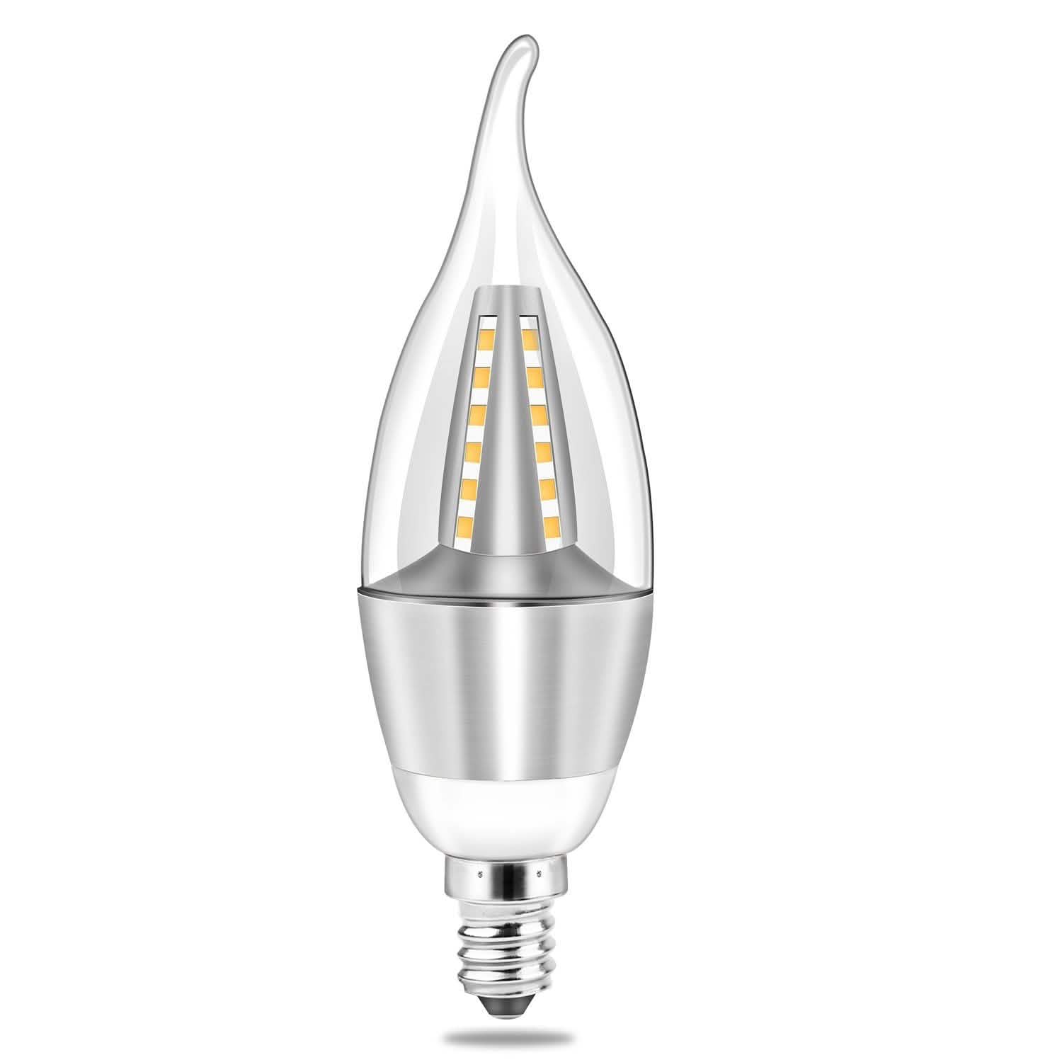 4-Pieces: 5W E12 Candelaria Bulbs Indoor Lighting - Tophatter Daily Deals