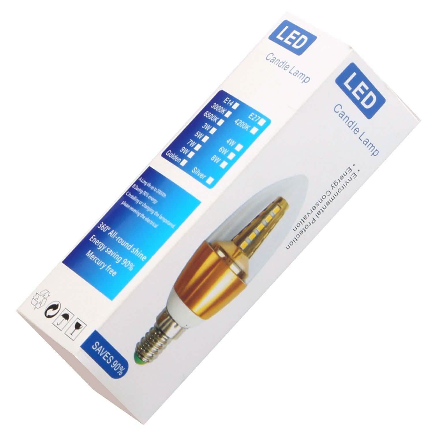 4-Pieces: 5W E12 Candelaria Bulbs Indoor Lighting - Tophatter Daily Deals