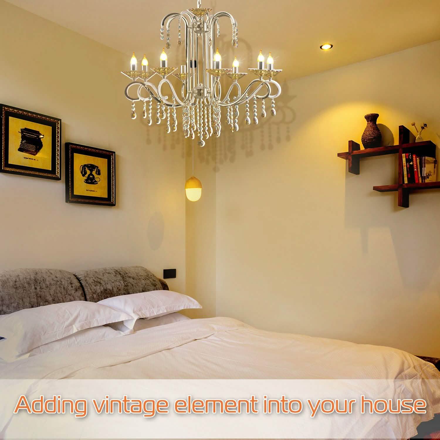 4-Pieces: 5W E12 Candelaria Bulbs Indoor Lighting - Tophatter Daily Deals