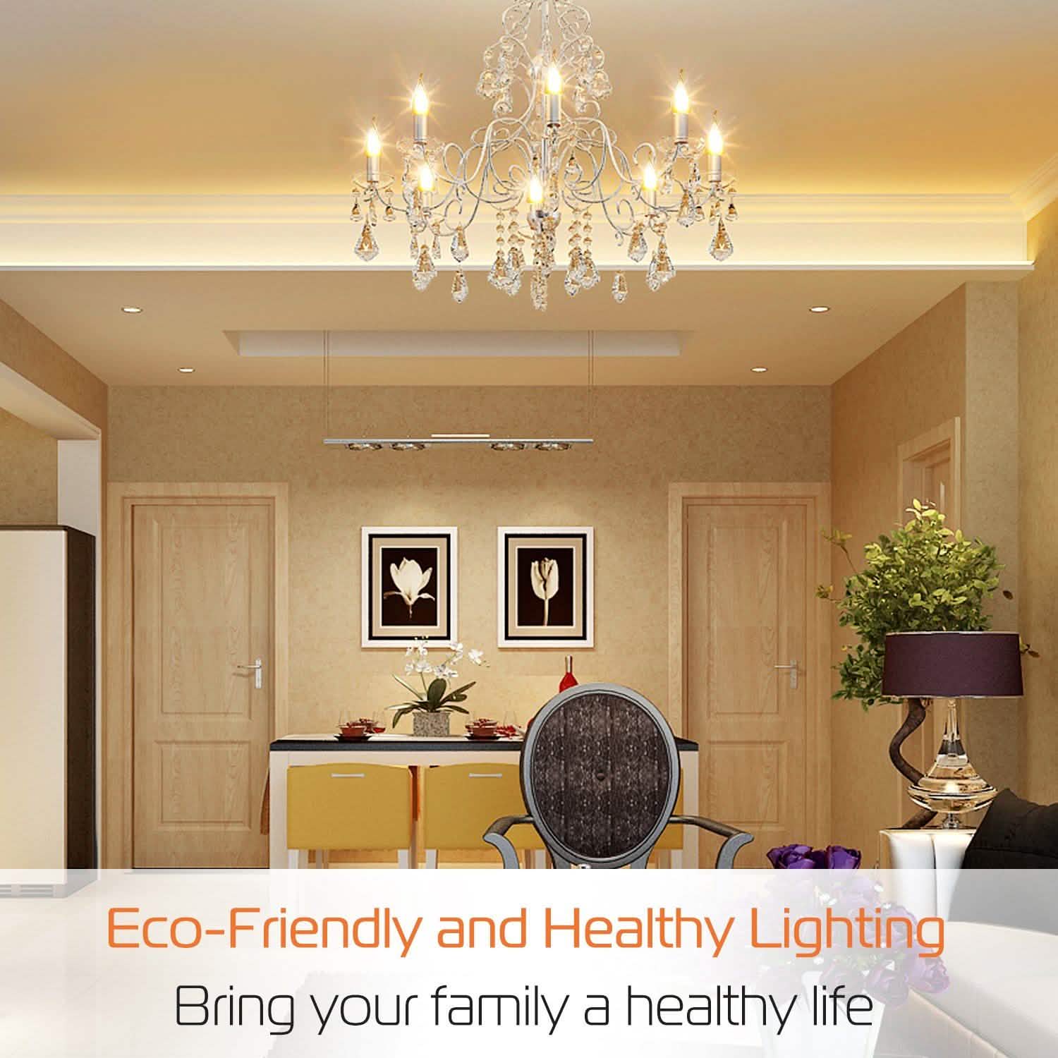 4-Pieces: 5W E12 Candelaria Bulbs Indoor Lighting - Tophatter Daily Deals