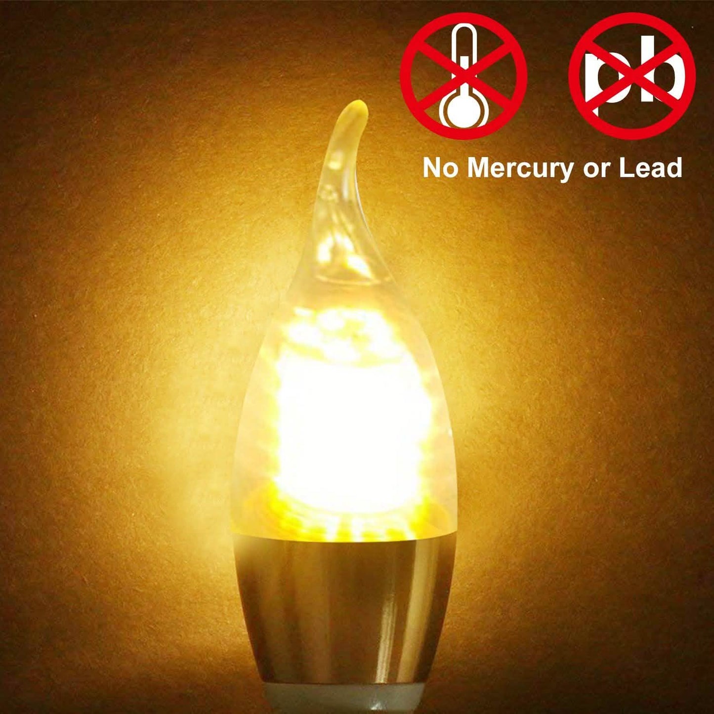 4-Pieces: 5W E12 Candelaria Bulbs Indoor Lighting - Tophatter Daily Deals