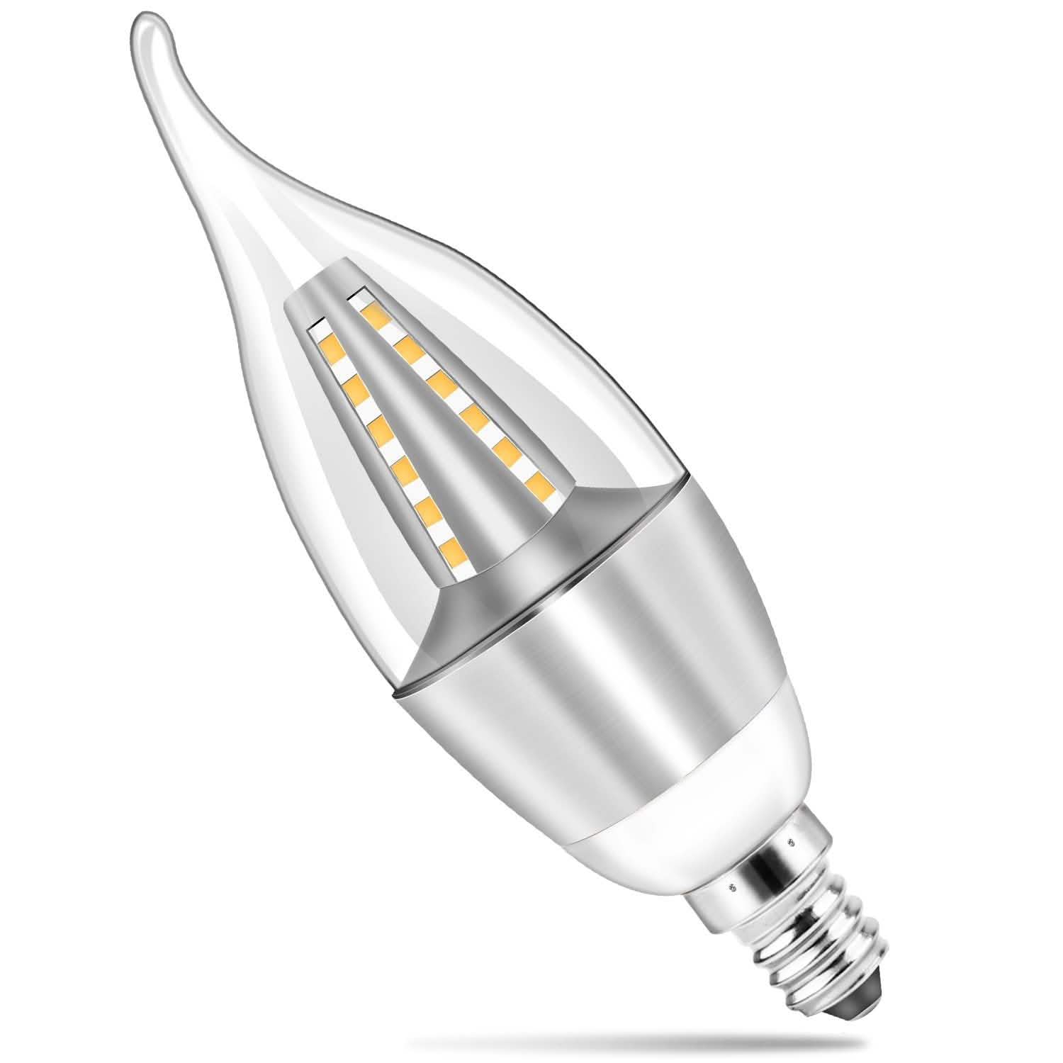 4-Pieces: 5W E12 Candelaria Bulbs Indoor Lighting - Tophatter Daily Deals