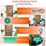 4-Pieces: Coco Coir Extendable Moss Pole for Climbing Plants Garden & Patio - Tophatter Daily Deals