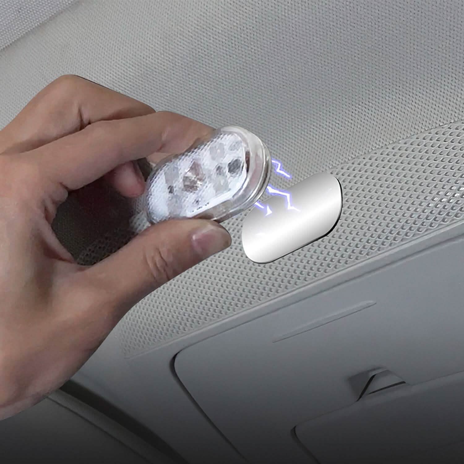 4-Pieces: Cordless Car Interior Light USB Rechargeable Automotive - Tophatter Daily Deals