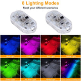 4-Pieces: Cordless Car Interior Light USB Rechargeable Automotive - Tophatter Daily Deals