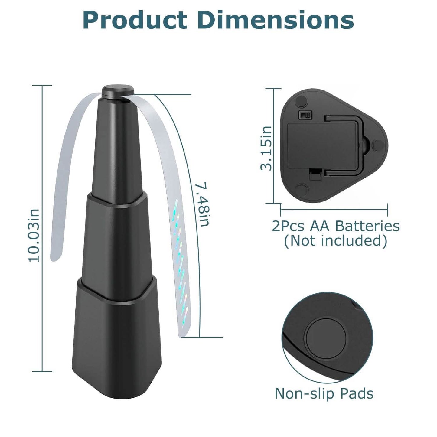 4-Pieces: Fly Repellent Fan Table Top Battery Powered Bug Deterrent Pest Control - Tophatter Daily Deals