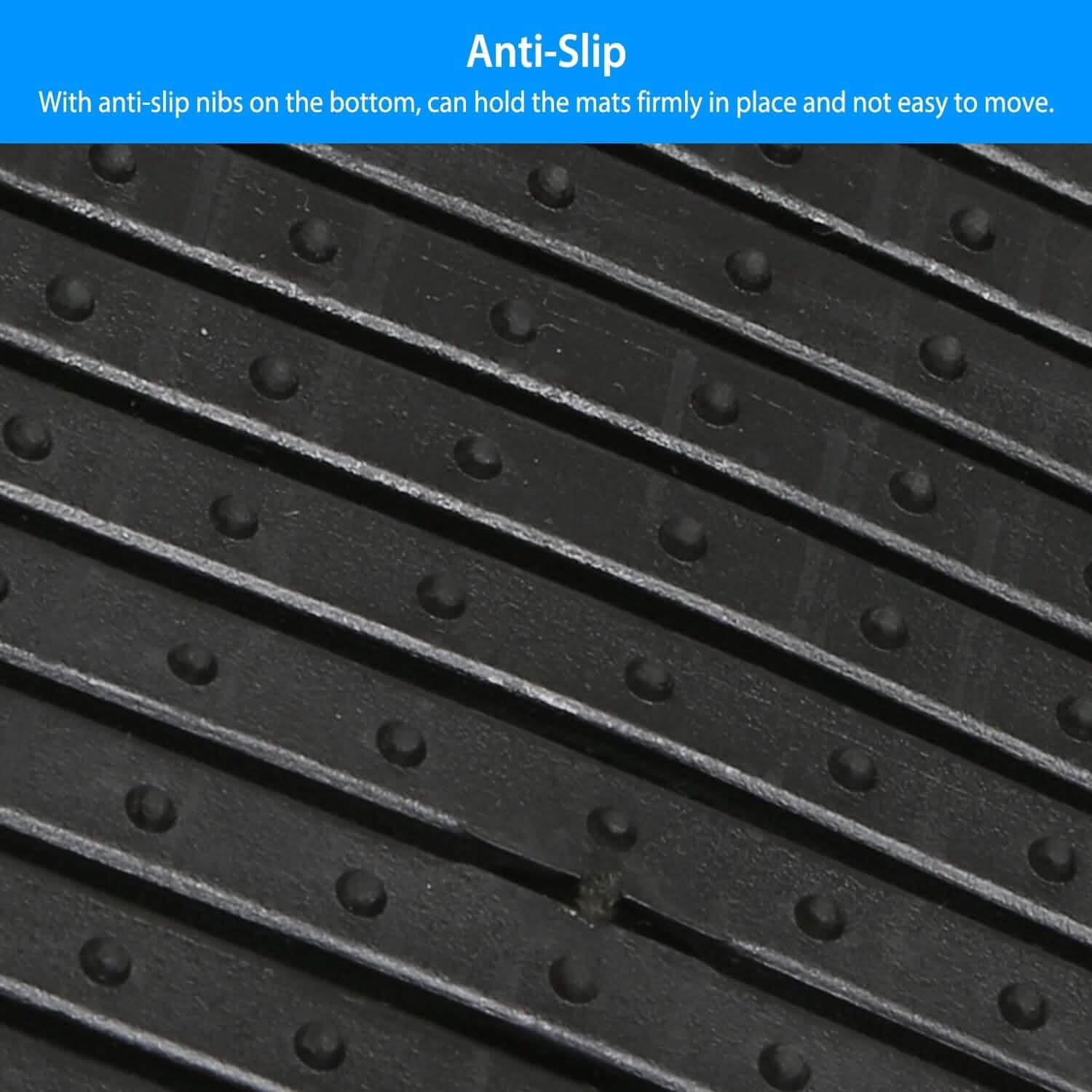 4-Pieces: Heavy Duty PVC Rubber Automotive Floor Mats with Trimmable Design Automotive - Tophatter Daily Deals