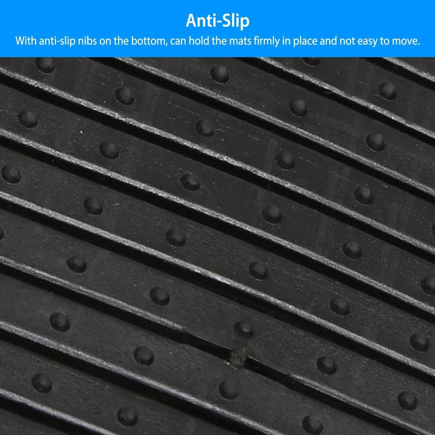 4-Pieces: Heavy Duty PVC Rubber Automotive Floor Mats with Trimmable Design Automotive - Tophatter Daily Deals