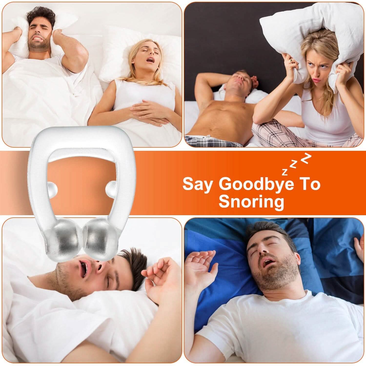 4-Pieces: Magnetic Nose Clip Anti Snoring Device Health & Wellness - Tophatter Daily Deals
