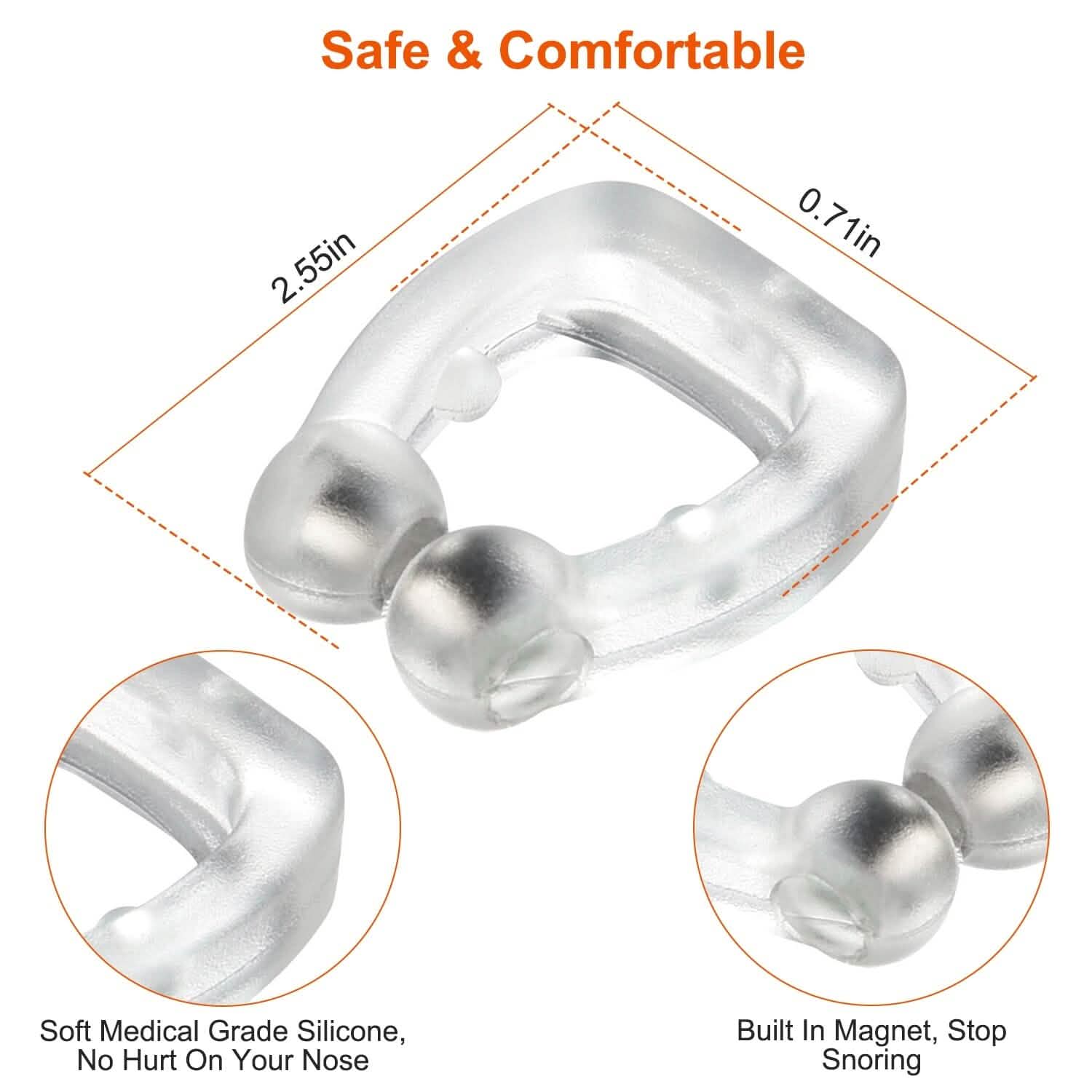 4-Pieces: Magnetic Nose Clip Anti Snoring Device Health & Wellness - Tophatter Daily Deals