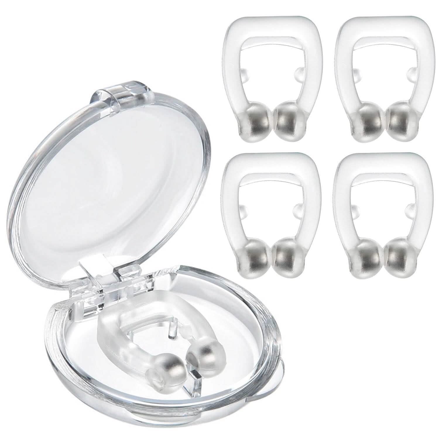 4-Pieces: Magnetic Nose Clip Anti Snoring Device Health & Wellness - Tophatter Daily Deals